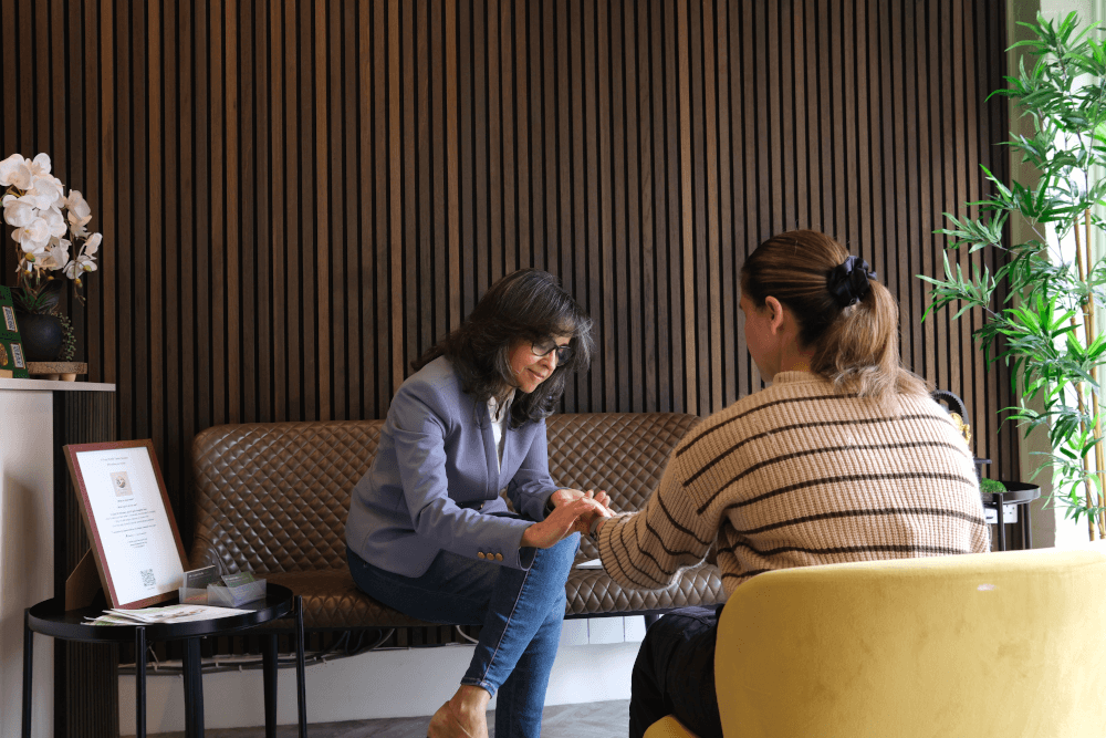 Women consulting